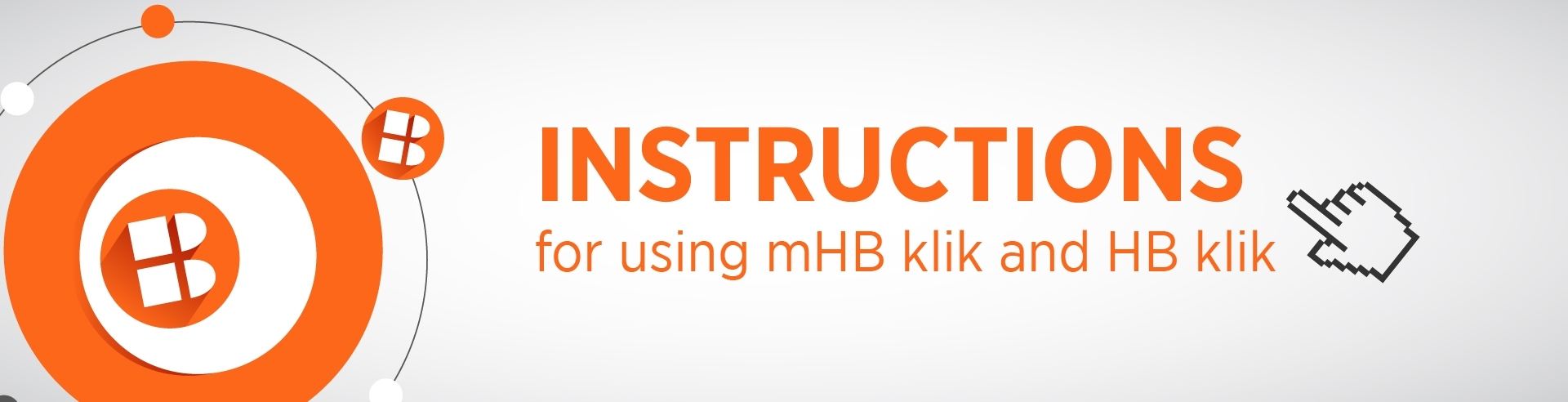 Instructions for using mHB klik and HB klik